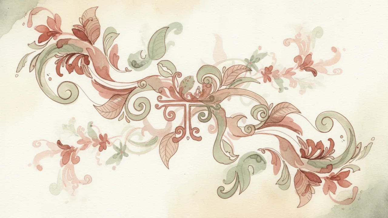 Watercolor scene evoking the energy of the Maya day sign Ik'