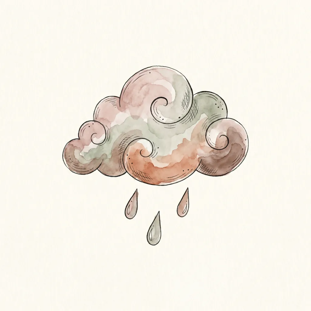 Maya day sign Kawak — storm / rain